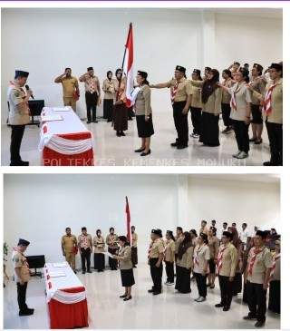 Pelantikan Majelis Pembimbing, Pengurus dan Lembaga Pemeriksa Keuangan Gugus Depan Sultan Babullah Poltekkes Kemenkes Maluku Periode 2026-2028